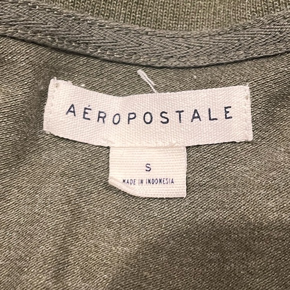 Aeropostale Olive Short Sleeve Polo, Size Small - Picture 7 of 8